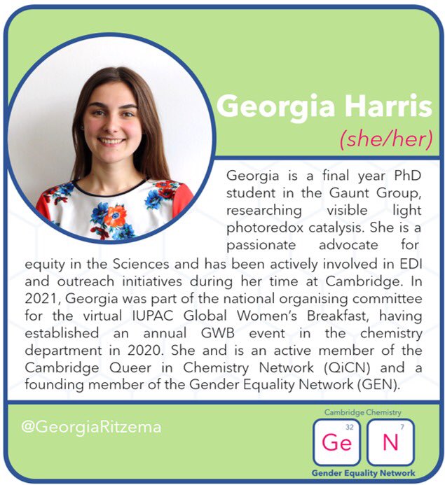 Cambridge Chemistry Gender Equality Network tweet media