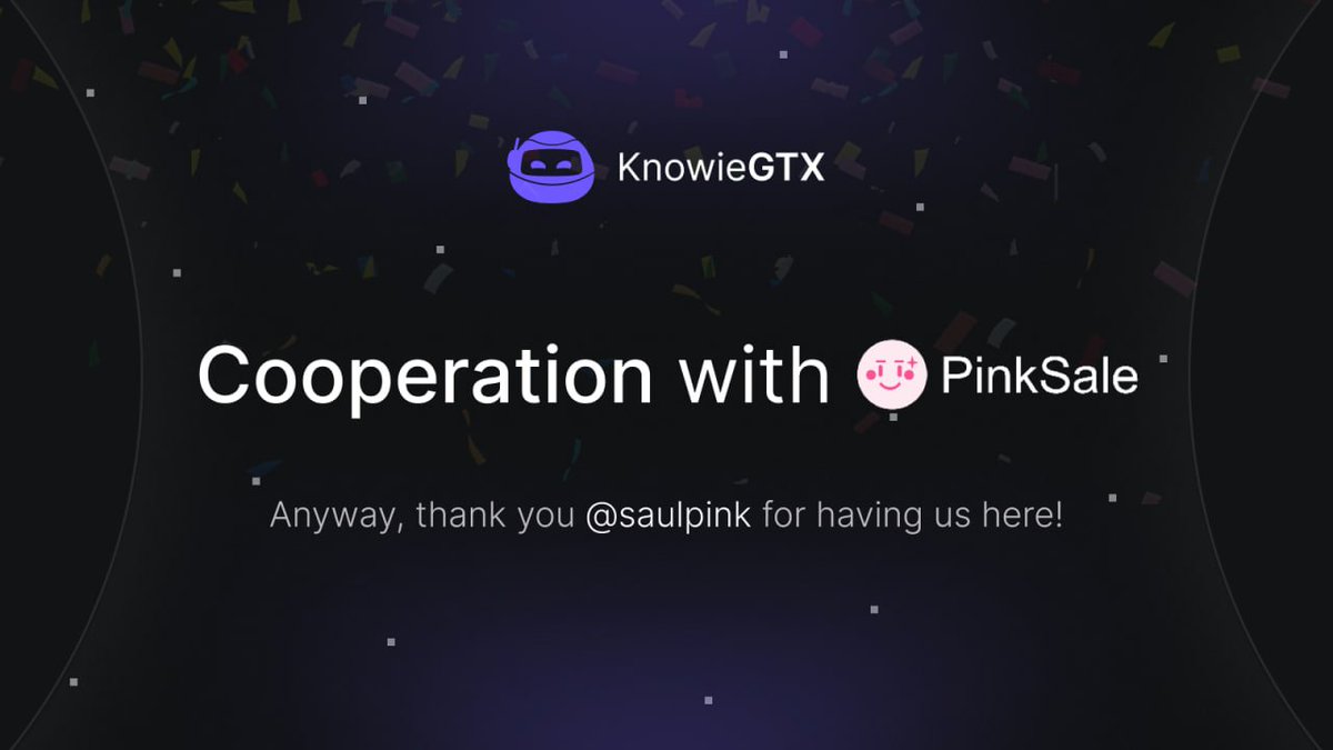 We have officially partnered with Pinksale and that's where the upcoming Fair Launch will take place! Pinksale is a huge platform that has helped many projects be incredibly successful, we hope it will be the same in our case! 😚

Special thanks to @saulpink for welcoming us!