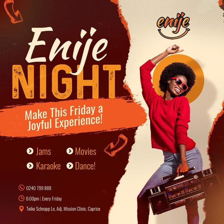 enijerestaurant's tweet photo. Get ready for a night of pure entertainment. 💃🎶🥂

Join us this Friday for a jam-packed evening of great music, good drinks and even better company. 

#enijenight 
#theenijeexperience https://t.co/JvXXC3U4AO