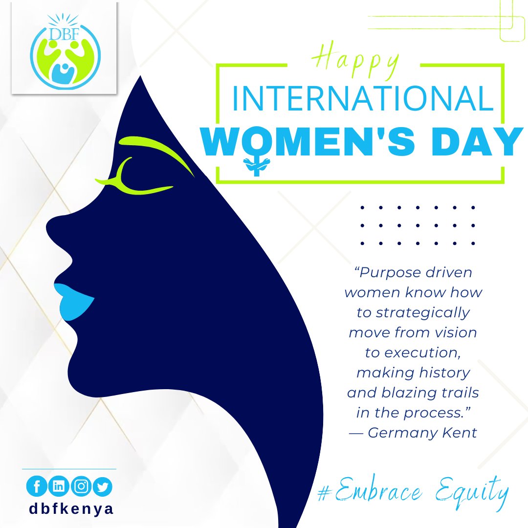 dbfkenya's tweet photo. To be a woman is not to be a man. Embracing equity begins with embracing Identity and Purpose. We celebrate you!
#IWD2023 
#EmbraceEquity 
#IdentityandPurpose https://t.co/Pu08ljmlcT