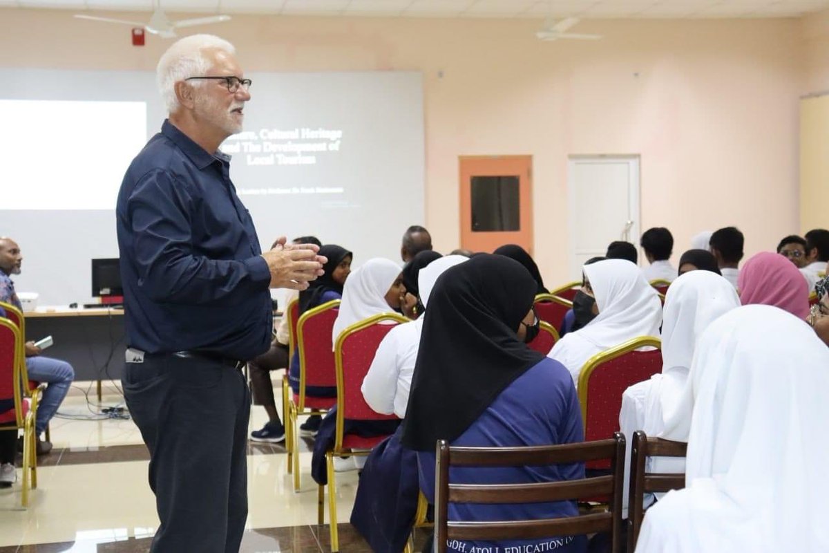 mnu_tc's tweet photo. A public lecture held on "Culture, Cultural Heritage and the Development of Local Tourism" by Prof.Dr.Frank Heidmann https://t.co/5lu4lKroAJ