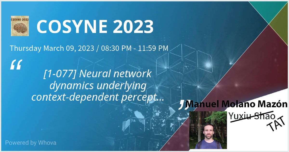 Well, despite a strike in Paris, my incredible collaborator @molano_mazon  made it to Montreal #cosyne2023 🥳. We have been working on some fancy-sounding suboptimal behaviour and reset strategy in context-dependent decision-making tasks 👉x.com/molano_mazon/s…