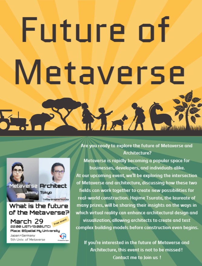 OkanTansu's tweet photo. To not miss @Spatial_io @hiroyocoyo @HajimeTsuruta @K_Lalacrypto #metaverse #digicrimination https://t.co/DRTP7yYHsZ