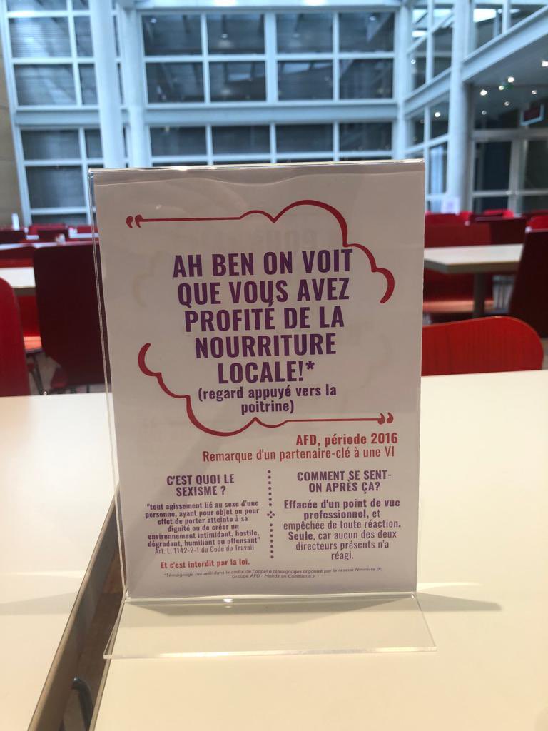 safiaotokore's tweet image. #8mars campagne anti sexiste du collectif féministe de @AFD_France #lutteinternationalepourlesdroitsdesfemmes.