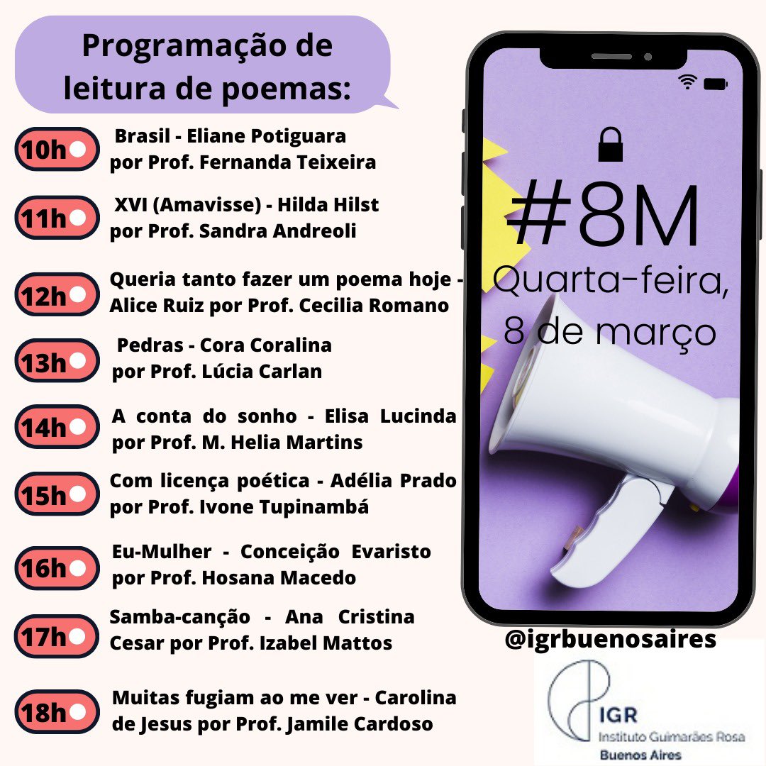 IGRbuenosaires's tweet photo. Siga a programação no instagram do @igrbuenosaires https://t.co/fU5XmWA9Y5
