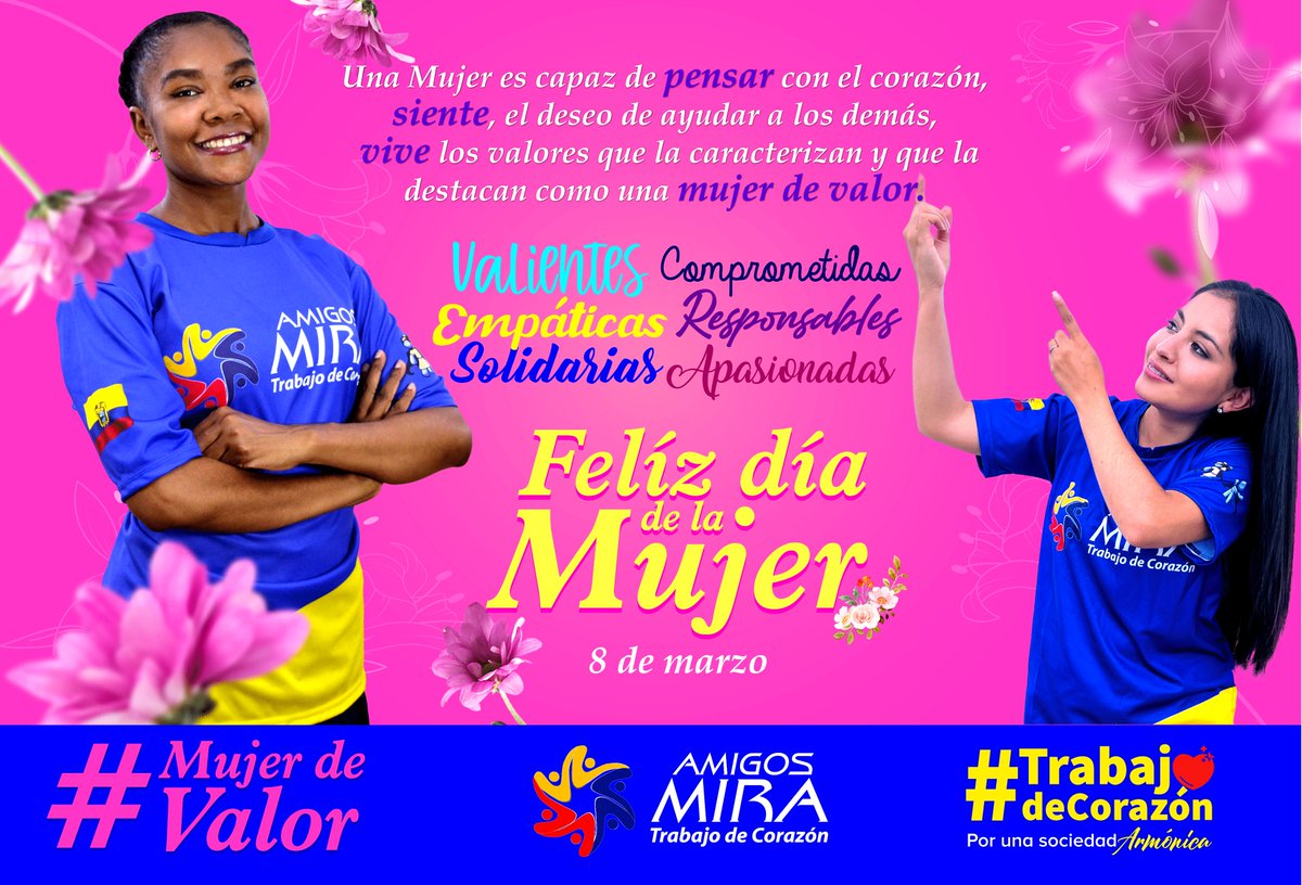 asomiraecuador's tweet photo. Para nuestra institución la #mujer cumple un rol muy valioso en nuestro #voluntariado, por ello este gran #homenaje en su día internacional, para todas las #Mujeres en el #Mundo porque ustedes son #MujerDeValor #FelizDiaDeLaMujer https://t.co/Qre41iPK9v