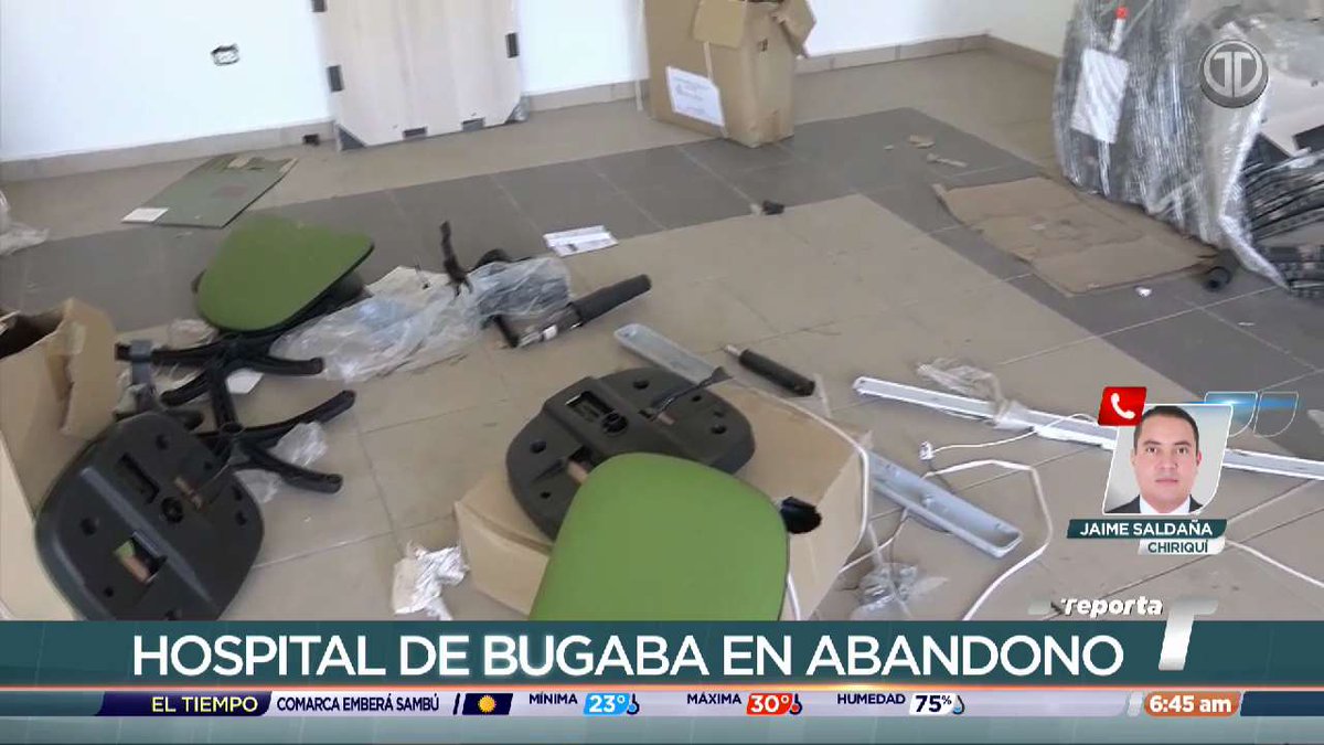 Con más de un 75% de avance, el proyecto del Hospital de Bugaba continúa en abandono. La obra se ha ejecutado durante tres administraciones y todavía no ha sido entregada. #TReporta