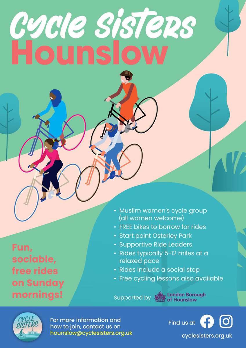 So proud of #Hounslow <a href="/CycleSistersUK/">Cycle Sisters</a>  &amp; thank you <a href="/theJeremyVine/">Jeremy Vine | Here, on Tiktok, Insta & Facebook</a> for riding with us and featuring us with care, fun &amp; sisterhood. <a href="/FatimaAhmed740/">CycleLiciousLondon</a>  &amp; <a href="/NevinSunderji/">Nevin Sunderji</a> are the most incredible &amp; passionate ride leaders who are getting more women on bikes across the borough. #IWD2023