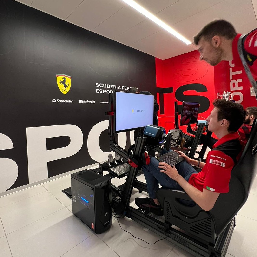 Sneak peek, we’re shooting something special today. Trust us, you won’t want to miss this.  <a href="/FerrariEsports/">Ferrari Esports</a>