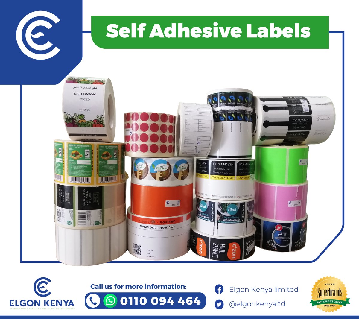 Labeling made easy! 

Self-adhesive labels stick securely to any surface, perfect for organizing at home or in the office. 

Choose from a variety of sizes and shapes to fit your needs. Try them today!
📞 0110 094 464

 #selfadhesivelabels #elgonkenya  #labelsticker #labels #KOT