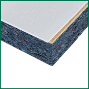 RenoBlue, isoleren met oude spijkerbroeken
Het RenoBlue® element is opgebouwd uit een PEFC Agnes plafondplaat met een volledig verlijmde gerecycelde katoen isolatie. Het element, geschikt voor na-isolatie aan de binnenzijde van hellende daken die voorzien zijn van een dakbeschot.