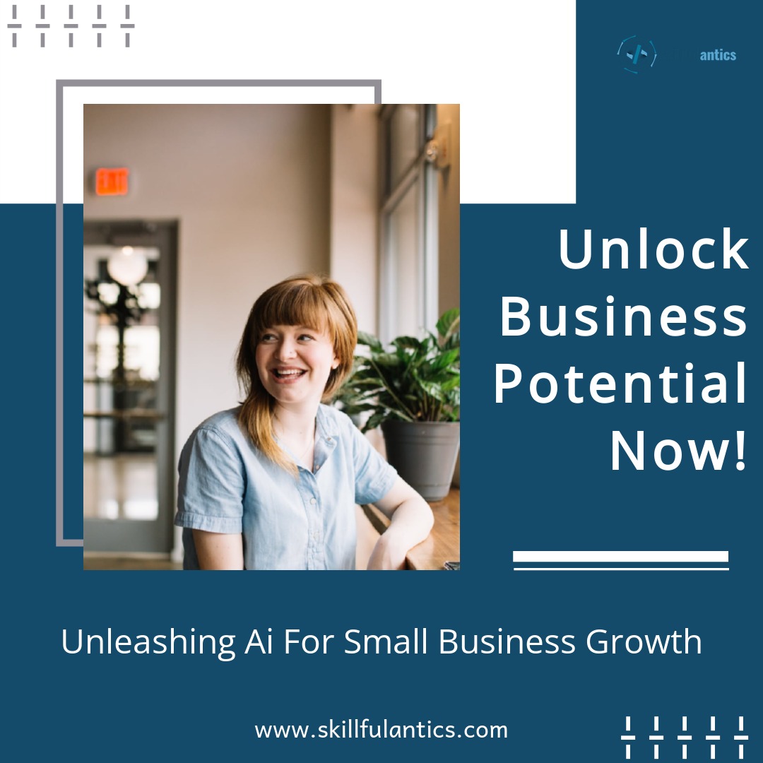 SkillfulAntics's tweet image. Hey all small business owners out there! We’re so excited to announce the launch of our new product that’s aimed to help grow your business through the power of AI. Get ready to take your business to the next level! 
#skillfulanticsai #webdesignai