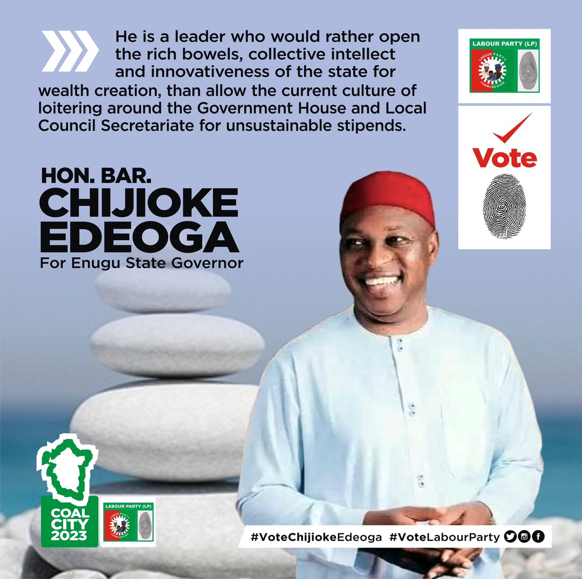 adaobowo1's tweet photo. Chijioke Edeoga is a leader who would rather open the rich bowels, collective intellect &amp;  innovativeness of the state for wealth creation, than allow the current culture of loitering around the Government House for unsustainable stipends.

#VoteChijiokeEdeoga
#EdogaIsComing https://t.co/Pw3Ymduqxf
