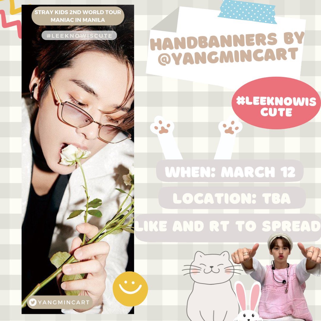 yangmincart's tweet image. — STRAY KIDS 2nd WORLD TOUR MANIAC IN MANILA BANNERS BY @yangmincart 💕 —

hiii stays! I’ll be giving out limited quantity hand banners for MANIAC in MANILA (Day 2) see photo for more details ^^ 

#SKZinMNL2023 #SKZinManila2023
