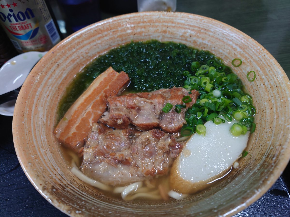 とりあえずお疲れの一杯（まだ何もしてない）
#沖縄
#宜野湾
#ソーキそば