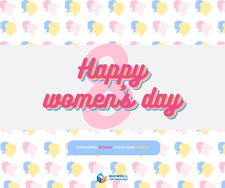 We, at Bigwall Technology, extend our congratulations to all the amazing women around the world who deserve to e celebrated. Honoring their power and strength and wishing them a very Happy Women’s Day!

#InternationalWomensDay  #technology #design #developer #website #business