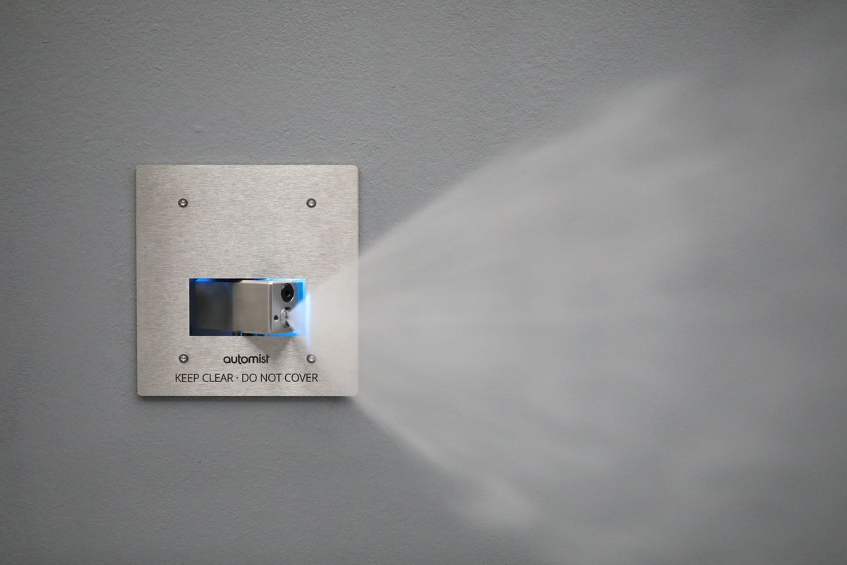 MistekLTD's tweet photo. Automist is engineered to detect fire earlier and activate faster than traditional sprinklers, and key to this is using electronic activation.  

Get a free design and quote proposal today; https://t.co/vDsBIkrA5V https://t.co/BVb3UqJ9o7