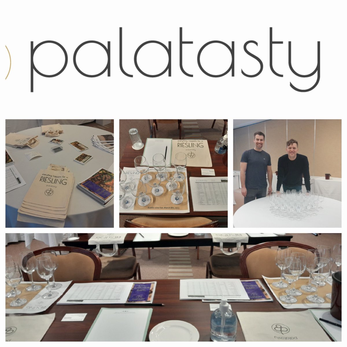 All set up for the German Wine Masterclass in the Camden Court Hotel, D2 today @ 14:00 trade &amp; press only.  Michael &amp; Stefan look forward to seeing everyone jeansmullen.com/WineDiary/Inde…