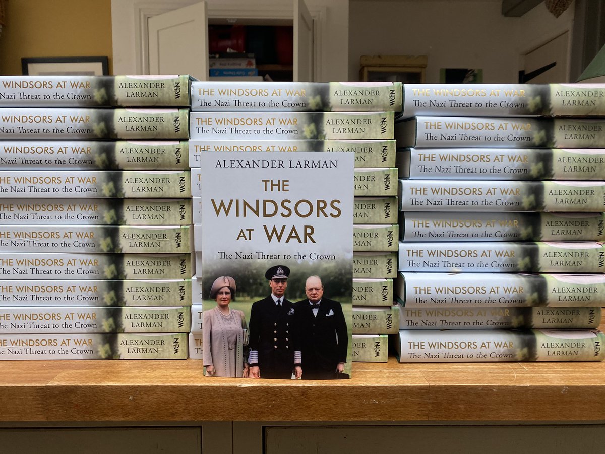 Delighted, on the eve of publication of Windsors at War, that a very comprehensive selection of author copies has just appeared courtesy of @wnbooks.
