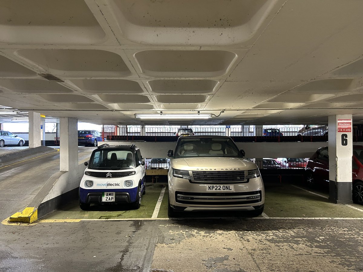 Atters_J's tweet photo. Some of my colleagues complain that the parking spaces in our local multi-storey are too small. No idea what they mean… #MEAmi https://t.co/Eu8OGuDr0r