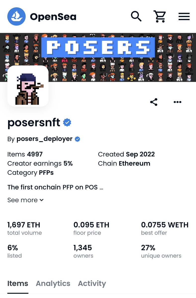 goomes_m's tweet photo. The sweep to eclipse all other sweeps by sir @iEatTheCake. You legally have to call him that now due to the insane amount of land he will own after the @TheMergeWorld airdrops! Nearly 1.7 k eth volume @PoSers_NFT 📈📈📈 #nft #ALPHA https://t.co/rYPjRbRrgQ