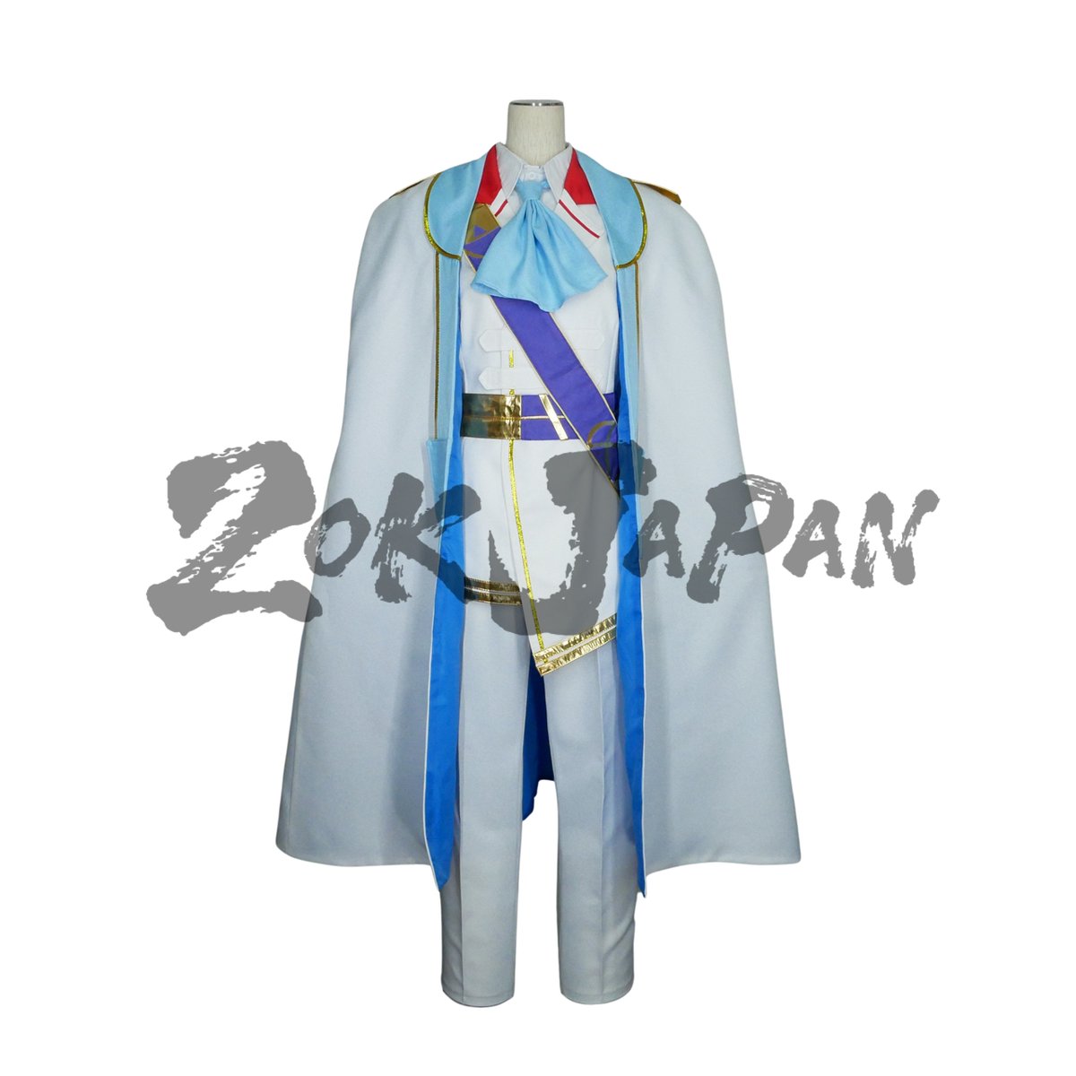 すとぷり ころん 参戦服 水色 制服風コスプレ衣装セット 痛バ 130 140