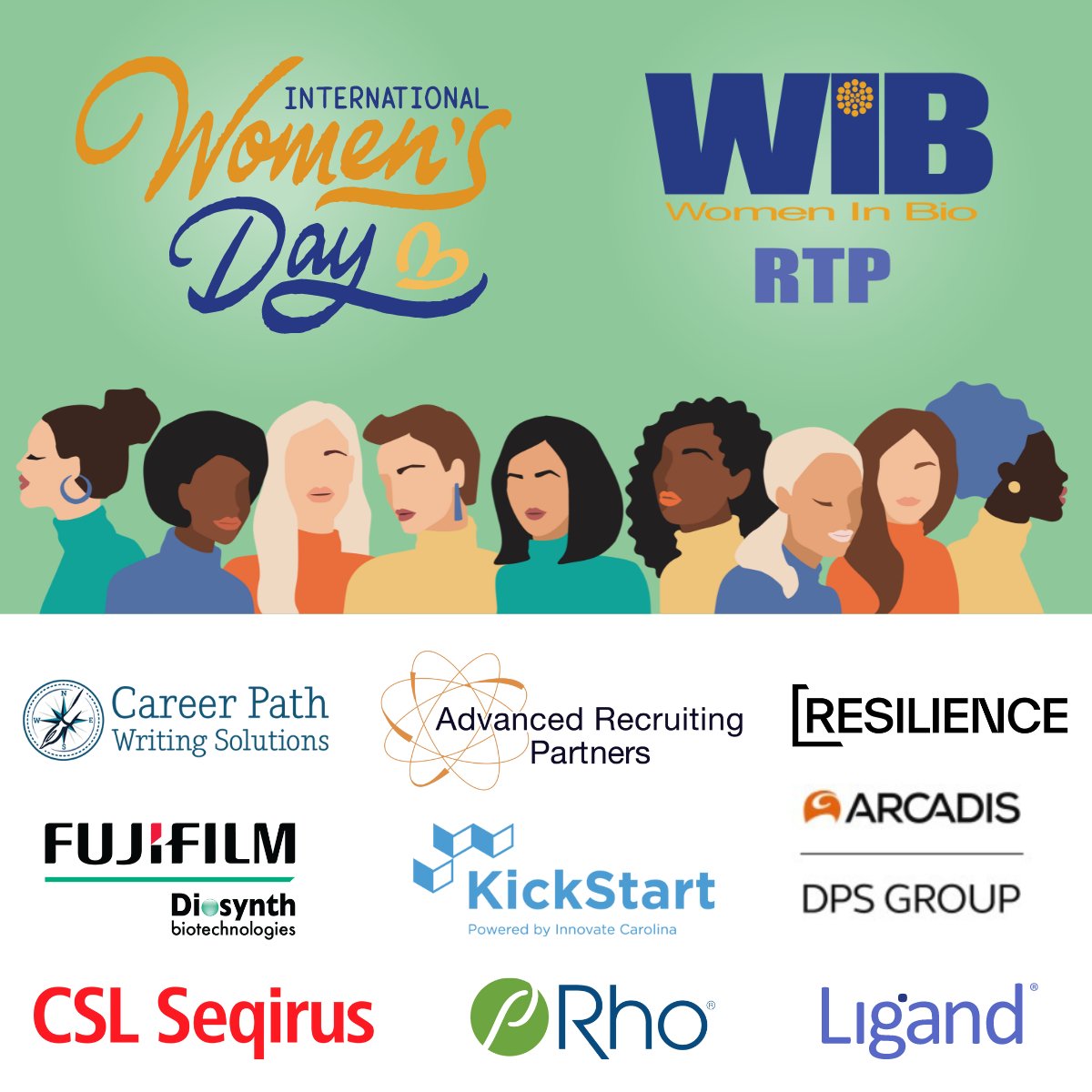 RTPWomeninBIO's tweet photo. Today is International Women's Day.

If you would like to support other women and get the support you need, check out our membership portal to learn how to become a member within our chapter today!  https://t.co/u0SCiRsTMs

#WomenInBio #InternationalWomensDay #EmbraceEquity https://t.co/l68yHXpDCt
