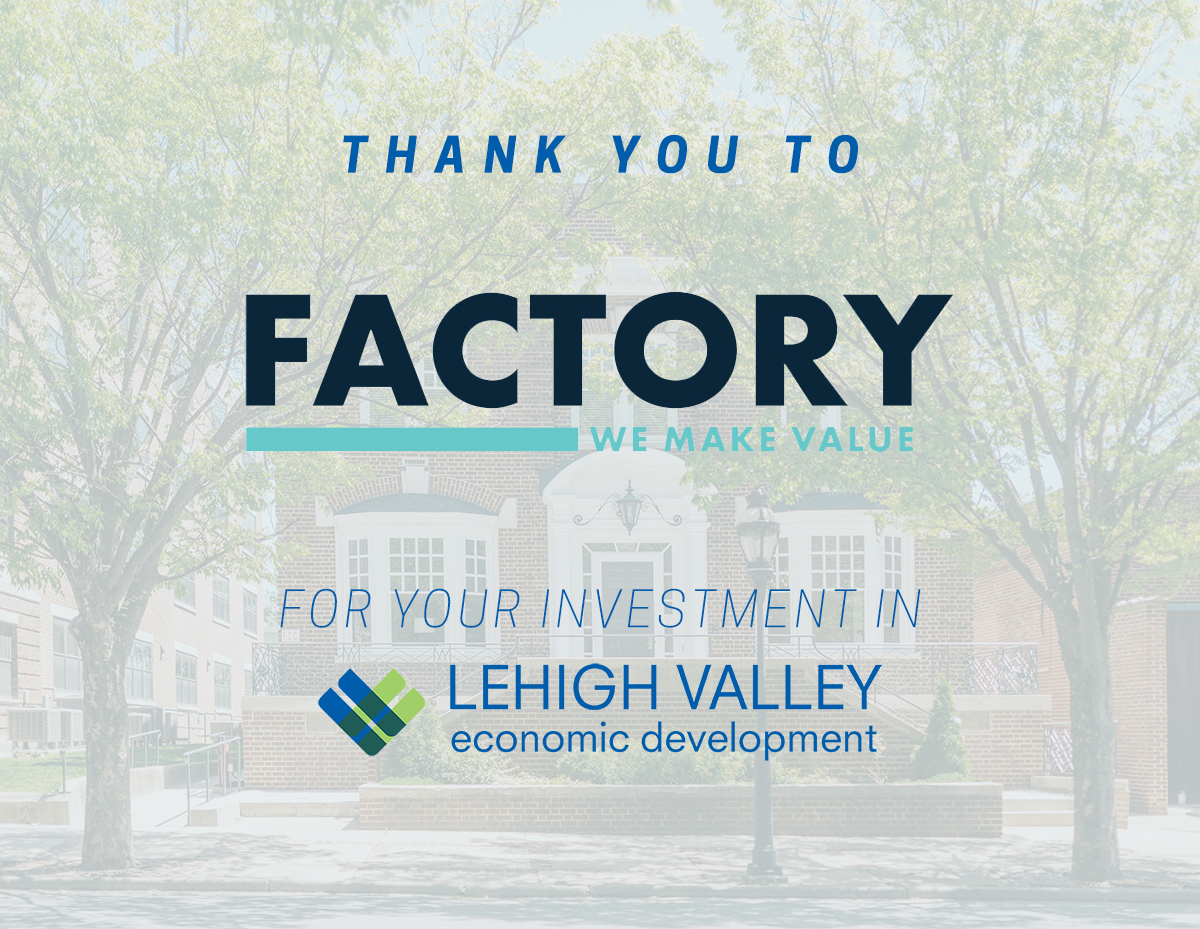 Thank you to <a href="/factoryllc_lv/">Factory LLC</a> for investing in our partnership for regional economic development! To learn more about becoming an investor in LVEDC visit ow.ly/Htkh50Ko5Cj