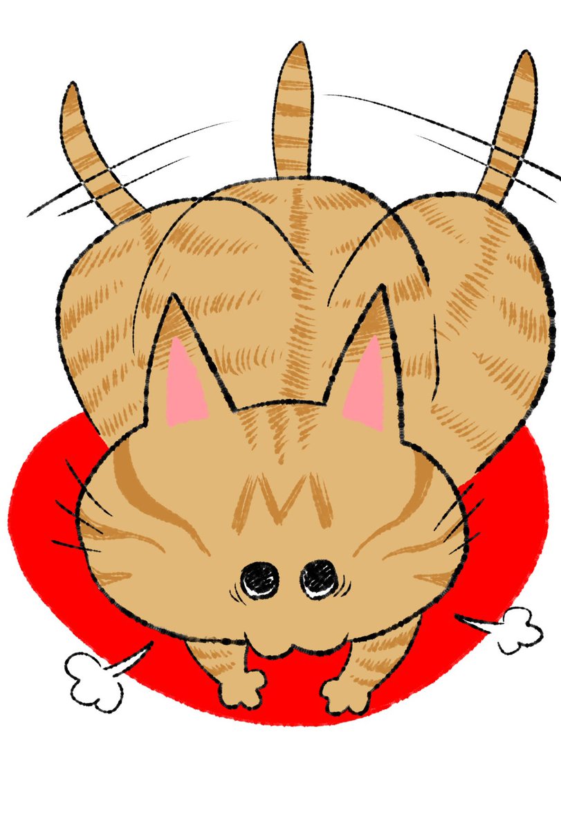 「#作画カロリーの低い作品を上げようぜこの辺の猫ちゃんの絵はカロリーめっちゃ低い!」|gomaのイラスト