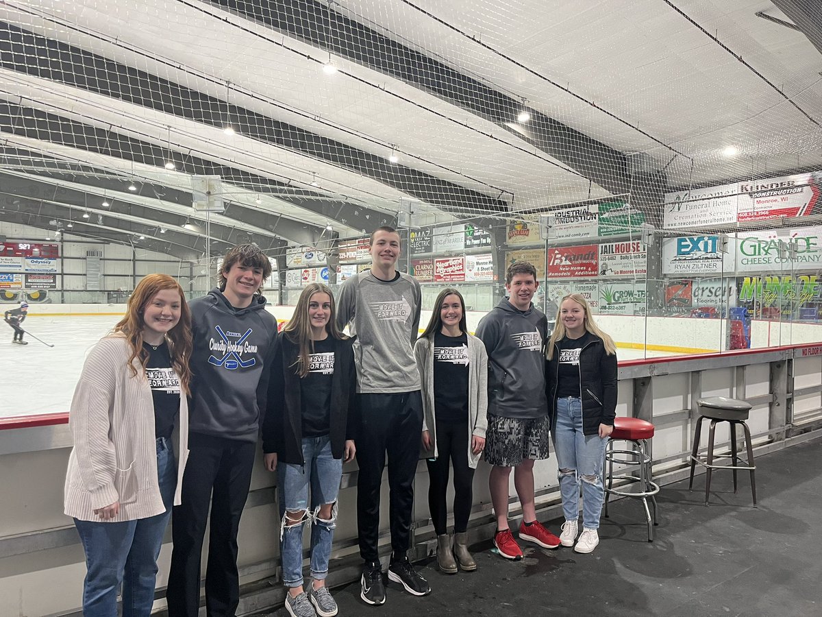 Meet the MOVE IT FORWARD ! team. They’re gearing up, lacing up for a charity hockey game in Monroe Saturday—with all proceeds benefiting Big Brothers Big Sister of Green Co. 🏒 @nbc15_madison