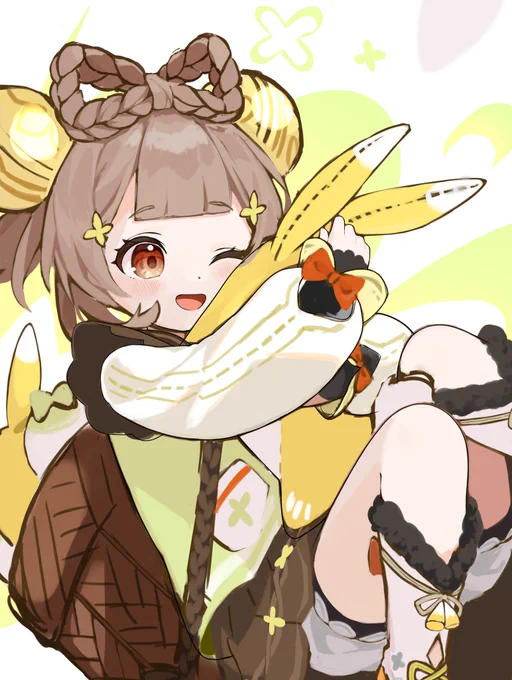 息抜きに描いてたヨォーヨ原神完全に再熱してしまった… 