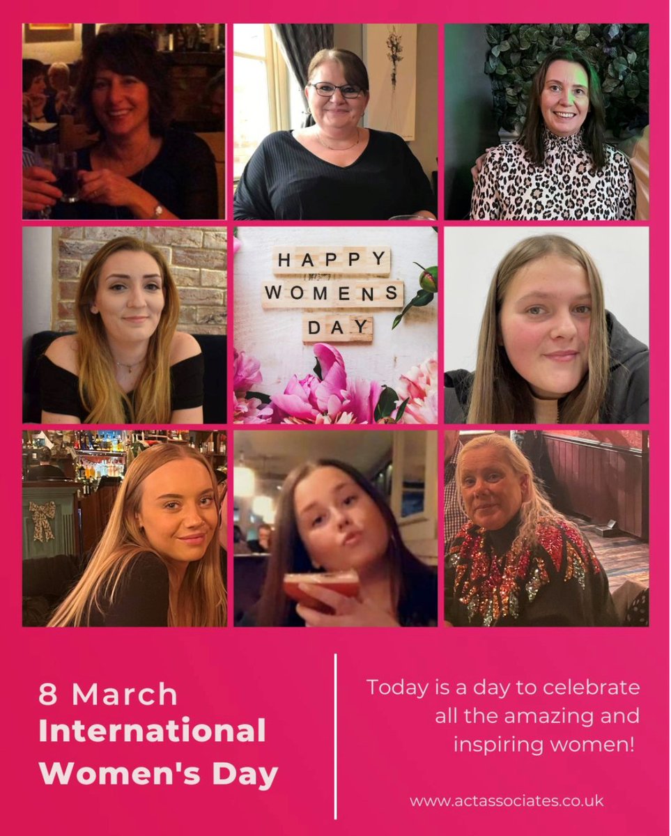 Happy 🎉#internationalwomensday 🎉 from all at ACT Associates, we have some pretty inspirational woman on the team here at ACT.

Credit to all our inspirational female friends and colleagues.