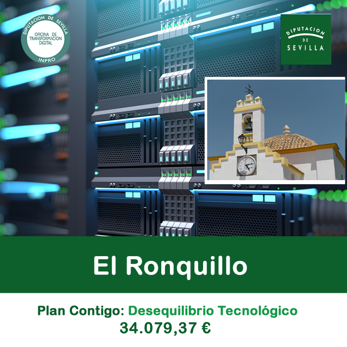 otdsevilla's tweet photo. Inversión de 34.079,37€ en el @AytoElRonquillo a través del programa de #DesequilibrioTecnológico #PlanContigo de la @DIPUSEVI
▶️ Proyectos:
#Fibra
#Videoconferencia
#EquiposInformáticos
#ControlPresencia
#Videowall https://t.co/6XWdZtGi4R
