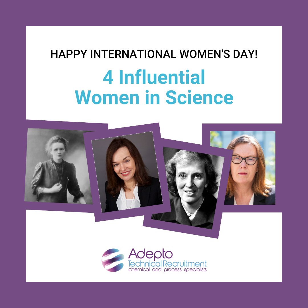 AdeptoTechnical's tweet image. These 4 women have made groundbreaking discoveries and contributions to their respective fields, paving the way for future generations: Marie Curie, Dame Carol Robinson, Dorothy Hodgkin, and Sarah Gilbert.

#IWD2023  #UKScience