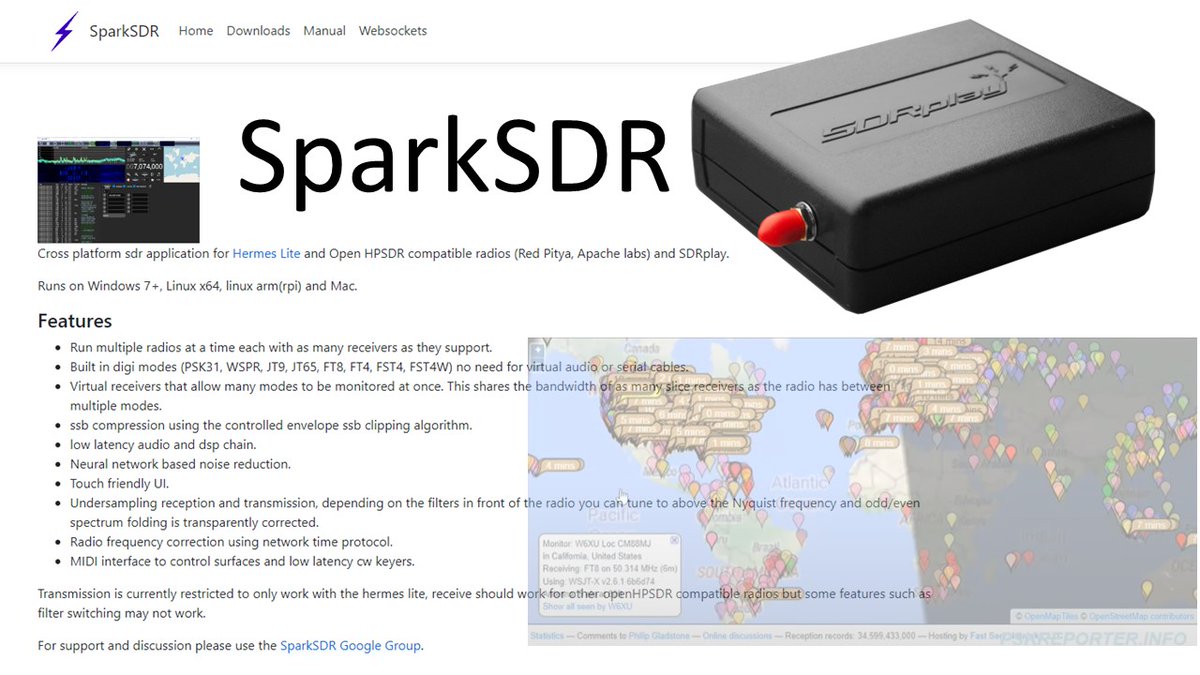 SDRPlay's tweet photo. #SparkSDR supports SDRplay RSP family โ a new video guide: https://t.co/9JZOTENn2i https://t.co/lUyznDMsF4