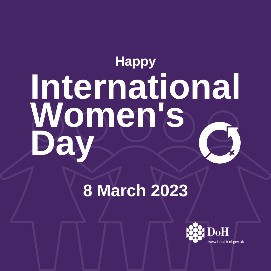 Happy #InternationalWomensDay Today, and every day, we recognise and celebrate the exceptional women in health and social care in Northern Ireland. Thank you for all that you do 💜 #IWD23 #ThankYou