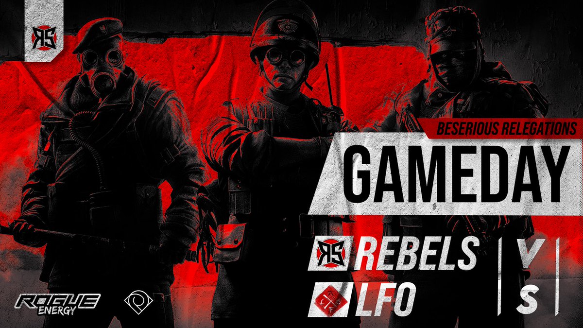 WE ARE READY FOR TODAY!

LAST @BeSeriousR6 RELEGATION MATCH!

WE FIGHT FOR THAT SPOT!

TODAY WE PLAY AGAINST #LFO 

MATCH START AT 18:30!

#wearerebels