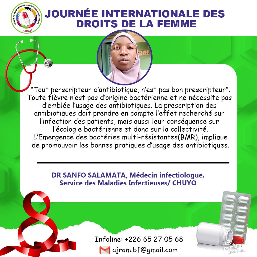 IbsKoundaba's tweet photo. #InternationalWomensDay
#AntimicrobialResistance
#KeepAntibioticsWorking
#Résister à la résistance
#airam
#ram
#togetheragainstAMR https://t.co/zZFj071ibJ
