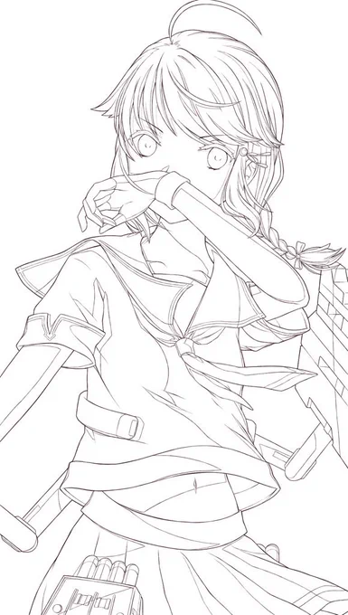 #今までで作画カロリーMAXの作品上げようぜ合同に寄稿したやつの方がたかいとはおもう 