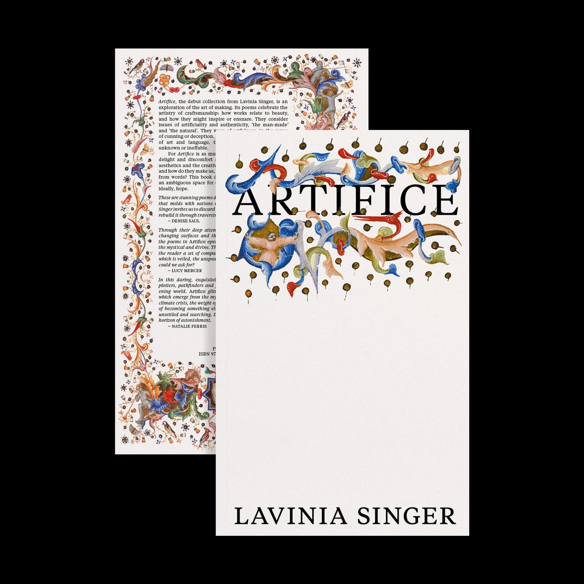 prototypepubs's tweet photo. Publication day for Artifice by Lavinia Singer! 

Congratulations to Lavinia on this stunning debut collection. 

Please join us for the launch tomorrow night from 6.30pm @BurleyFisher, with readings from Lavinia, Sam Buchan-Watts, SJ Fowler, Fiona Sampson, and Denise Saul. https://t.co/59XUrlgkCw