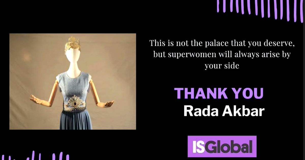 Today, I want to share the work of @RADAAKBAR, a superwoman using her #Voice and #Art for those who cannot speak. More than ever, we need powerful women to look up to. Thank you for sharing your story with us. #IWD2023 #AfghanWomen @ISGLOBALorg