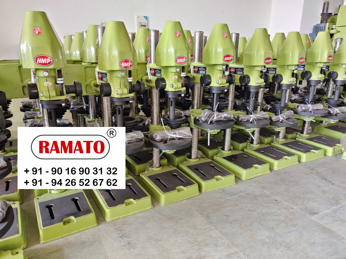 HMPMachines's tweet photo. 13mm (1/2") Pillar Drilling Machine
#hmp #13mmdrillingmachine #13mmdrill #pillardrill #pillardrillingmachine #minidrillingmachine #drillmachinemanufacturer #gujaratmachine #minidrill #powertoolsdrill #drillmachineprice #drillingmachineprice #drillprice #benchdrill #benchdrill https://t.co/zczQrGo3CZ