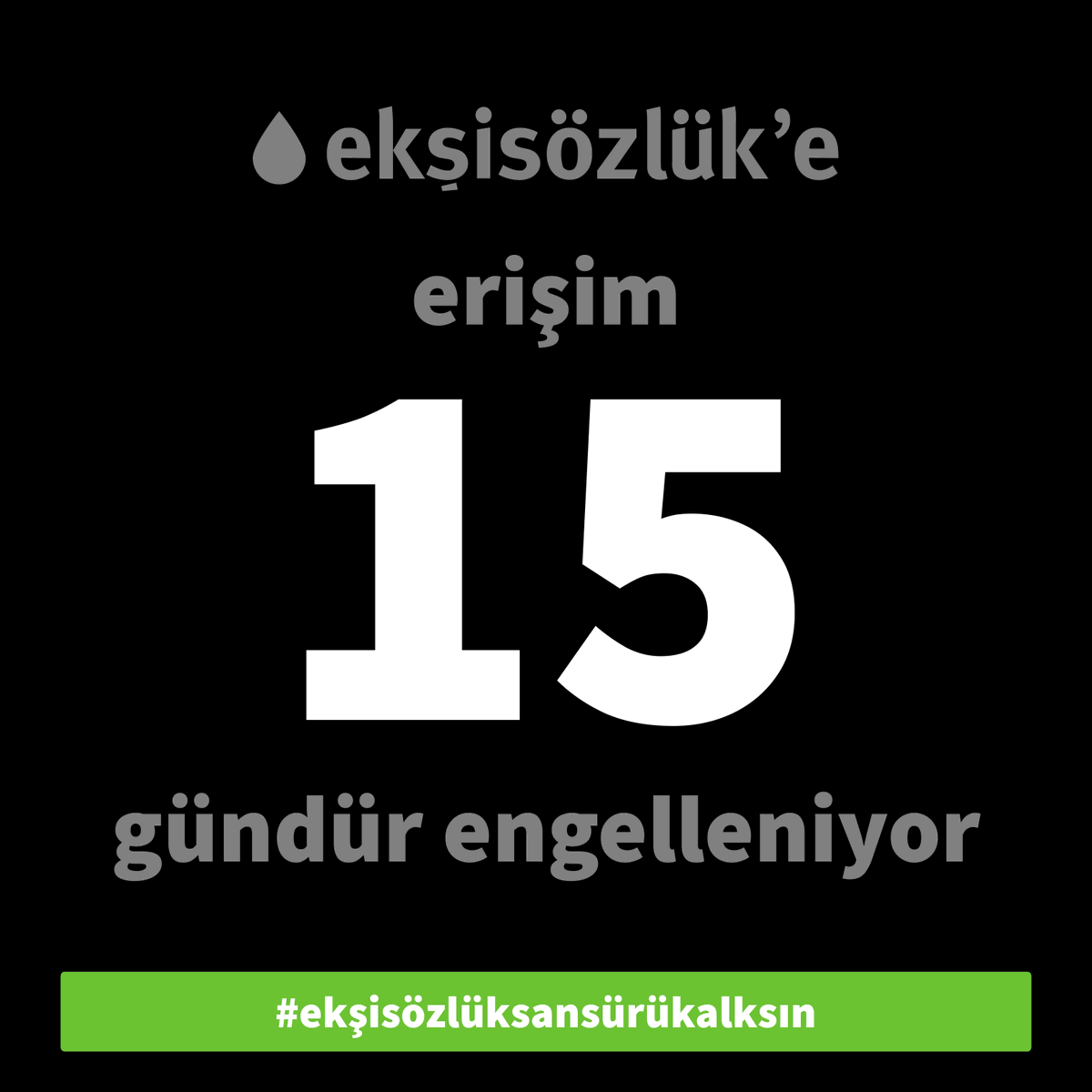 sozluk's tweet photo. 24 yıldır farklı kesimlerin fikir ve görüşlerini ifade ettiği ekşi sözlük’e getirilen erişim engelinin 15. günü. #ekşisözlüksansürükalksın https://t.co/RR8KIhfb5w