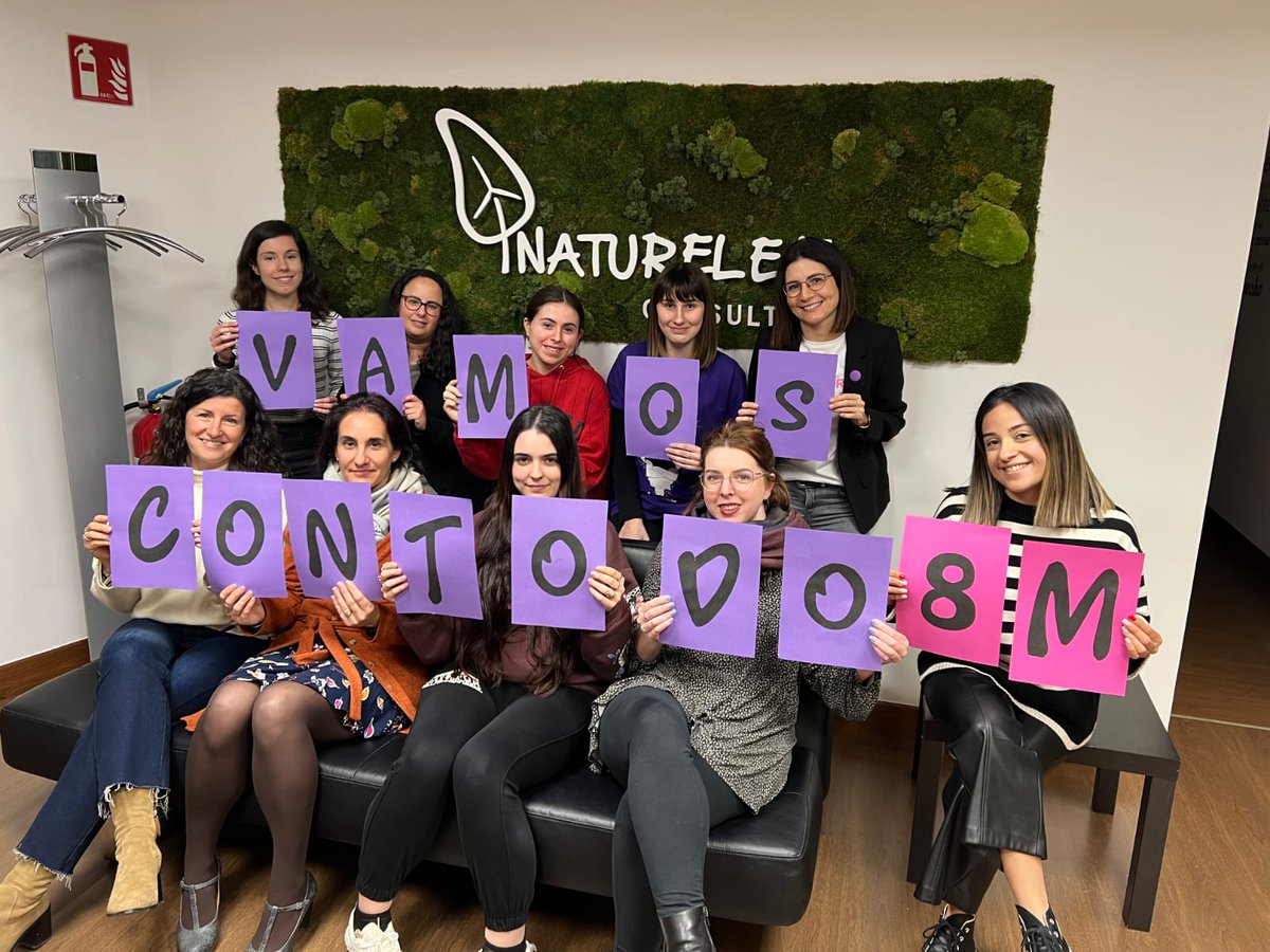naturelek's tweet photo. 🟣 En Naturelek ellas hoy #VanConTodo.
#8M #DíadelaMujer #PorLaIgualdad #Energía #LanetaLan #EmakumeonBorroka #Derio #Martxoak8 #VamosconTodo #AsesoríaEnergética #ConsultoríaEnergética #Naturelek https://t.co/nqaNMIz91X