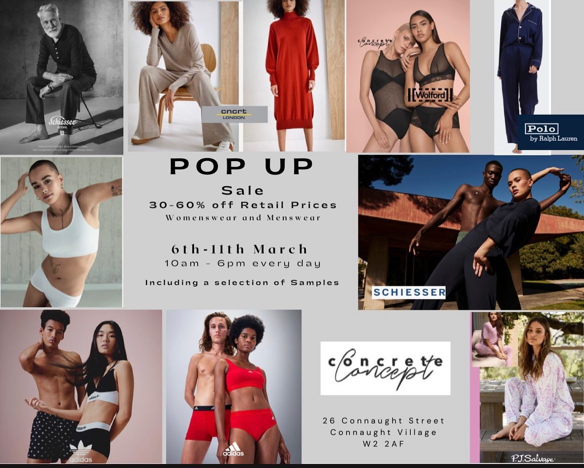 Come along and visit the latest pop up to hit #ConnaughtVillage… Concrete Concept London - only here until the 11th March!
Enjoy up to 60% off some amazing designer brands such as Adidas, Polo Ralph Lauren and much more! Offer available whilst stocks last!
📍 26 Connaught Street