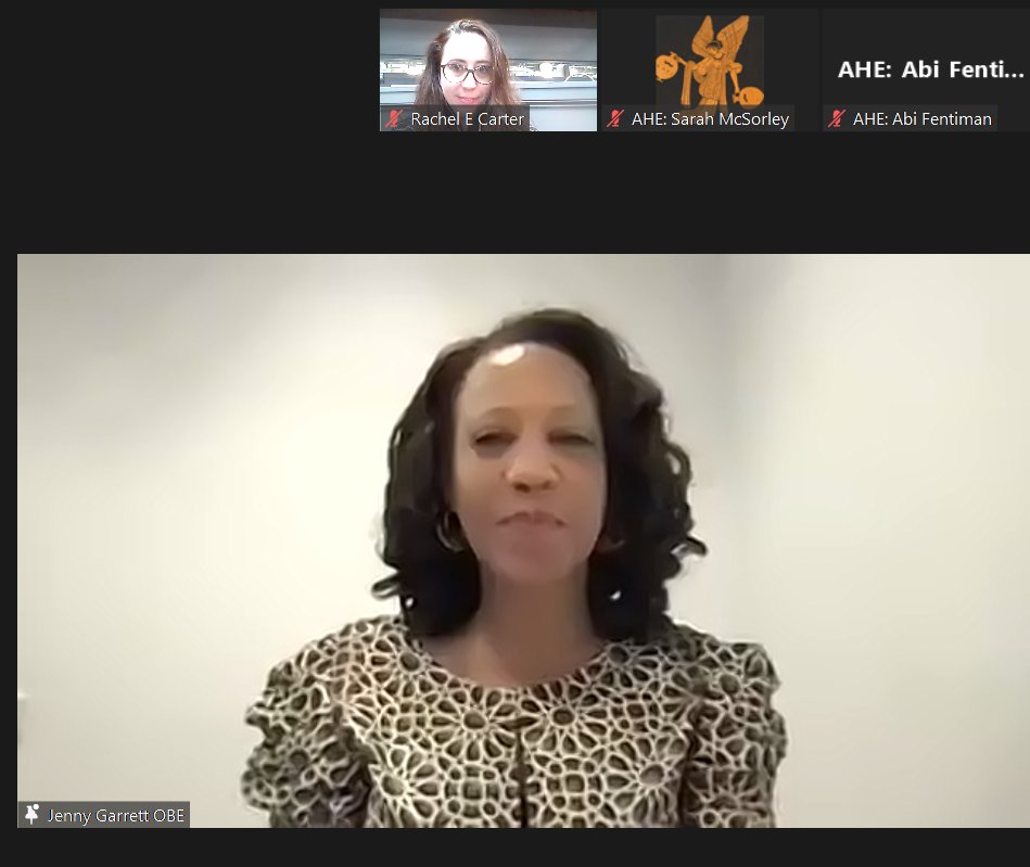 Thank you for the fantastic insights today <a href="/JenniferGarrett/">Jenny Garrett OBE</a> OBE for International Women's Day as part of Aurora leadership programme #IamAurora #IWD2023 #HigherEd #EmbraceEquity
