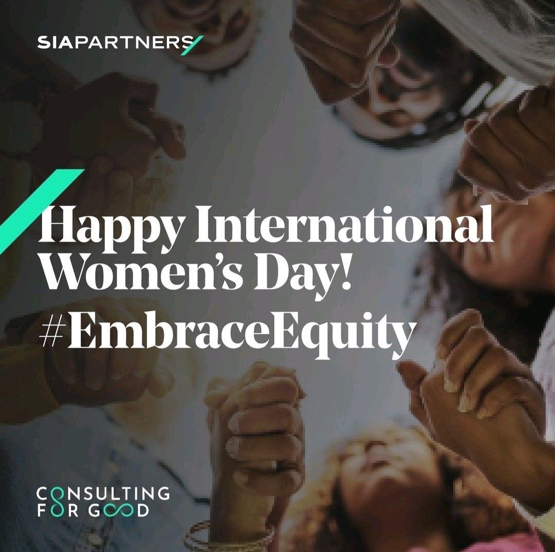 Thank you <a href="/SiaPartners/">Sia</a> and happy international women’s day! 🙏🏻
#InternationalWomensDay 
#EmbraceEquity