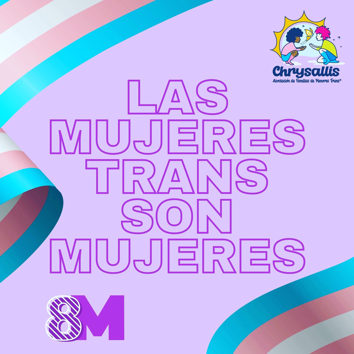 Hoy celebramos un 8M para TODAS LAS MUJERES 🏳️‍⚧️ 

#8mtransinclusivo
#8Mparatodalasmujeres