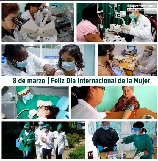 Feliz día internacional de la mujer y en especial a nuestras profesionales de la salud, dignas heroínas de nuestro pueblo. #MujeresEnRevolucion #PensandoEnElFuturo