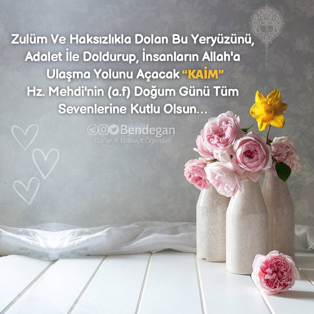 bendegan_'s tweet photo. Zulüm Ve Haksızlıkla Dolan Bu Yeryüzünü, Adalet İle Doldurup, İnsanların Allah'a Ulaşma Yolunu Açacak "KAİM" Hz. Mehdi'nin (a.f) Doğum Günü Tüm Sevenlerine Kutlu Olsun...🤍🕊️ https://t.co/sEW2xIpnSB